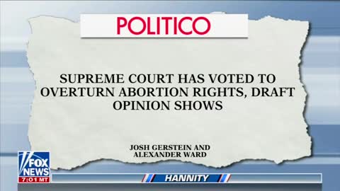 POLITICO: Draft Opinion Shows SCOTUS to Overturn Roe v. Wade