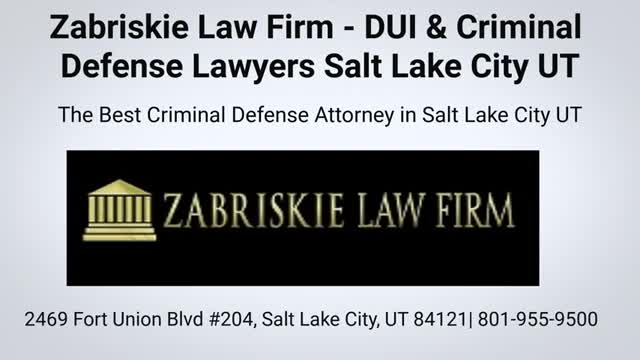 Zabriskie Law Firm - Best Criminal Defense Lawyer in Salt Lake City