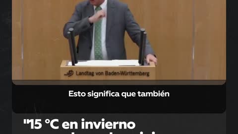 Un membro del Bundestag(Peter Hauk, membro del parlamento federale tedesco) chiede ai tedeschi di restare al freddo e di mettere un maglione per sopravvivere e per ridurre il consumo di petrolio e gas russi