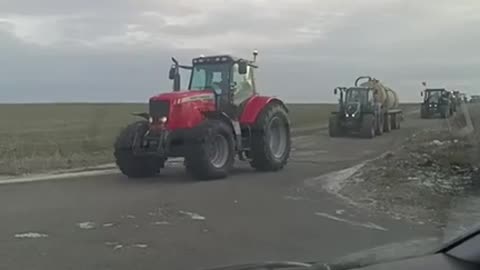 Protest v česko republice zemědělci