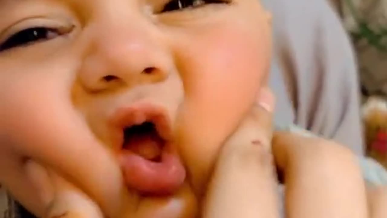 Silent cute baby