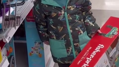 Toddler Outsmarts Dad To Get His Toy