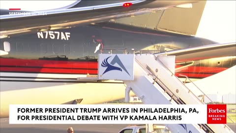 BREAKING NEWS: Trump Arrives In Philadelphia, Pennsylvania, For Debate With Kamala Harris
