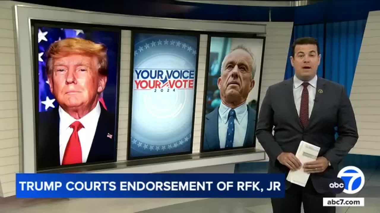 Trump shares vaccine skepticism on call with RFK Jr. in leaked video | ABC7