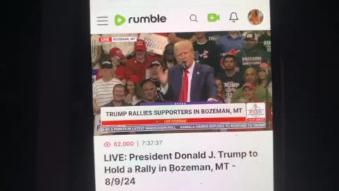 Live President Donald j trump rally in Bozeman Montana 8/10/24 time 12:45 am