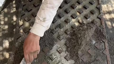 Art of making concrete grills