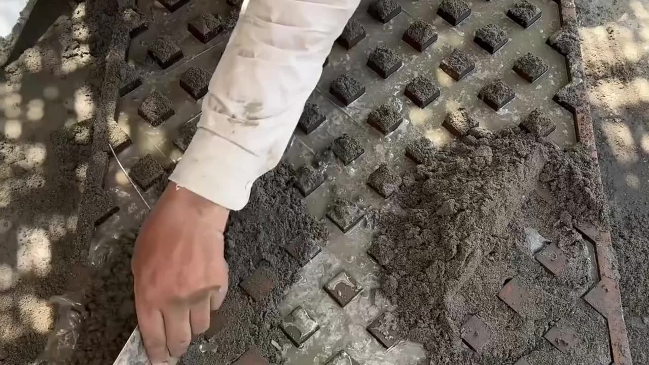 Art of making concrete grills