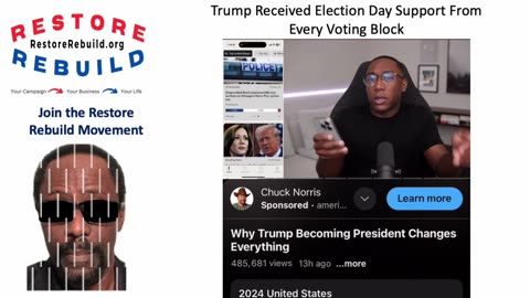 Amir Odom, on the Tube, Highlights Trump's Support Among All Voting Blocks