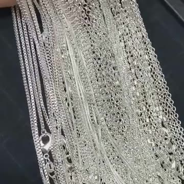 1pcs 3pcs 5pcs 925 Sterling Silver 16-30 Inches 1MM Rolo Chain Necklaces for Women Men