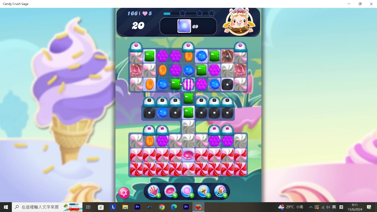 Candy Crush Saga Record (Level 166)