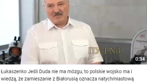 Łukaszenka o pojebanym dudzie i morawieckim i o debilach azow strzelających do elektrowni atomowej