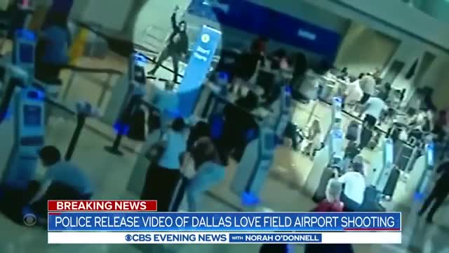 Police release video of Dallas Love Field Airport shooting