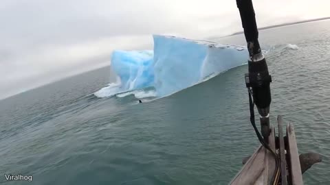 Giant Iceberg Almost Crushes 2 Men