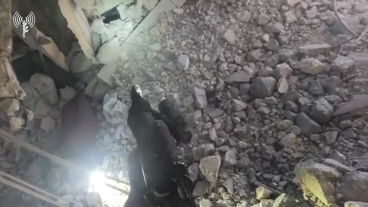 The IDF releases new footage from the headcam of a soldier of the Bislamach