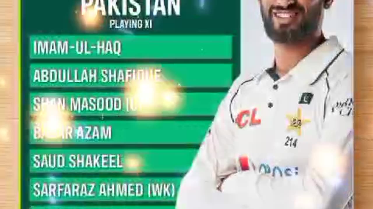 Pakistan Xl for today's Cricket Match