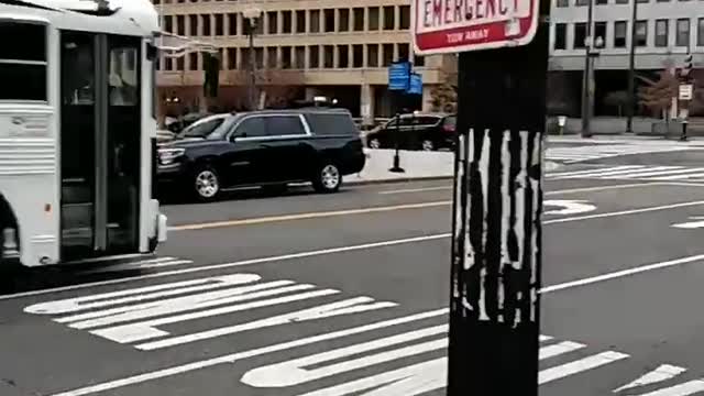 The DC police escorting Antifa in the day before the march