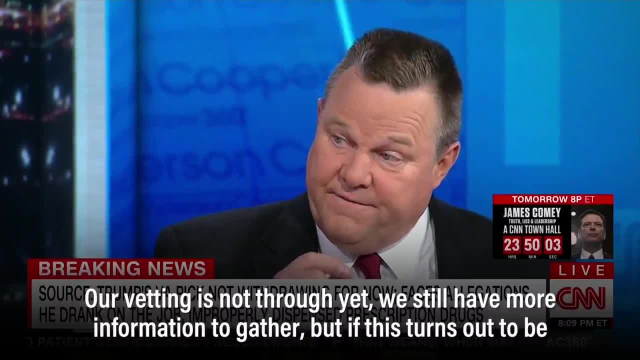 Senator Jon Tester speaks to Anderson Cooper