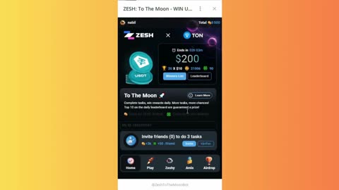 new mining mini app bot telegram zesh
