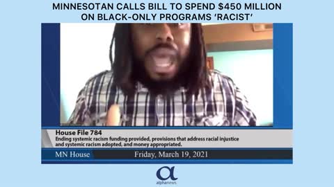 Minnesotan calls bill to spend $450 million on black-only programs 'racist'