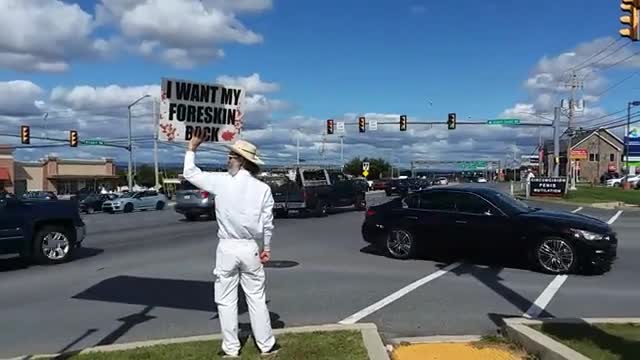 Philadelphia day two of the Pennsylvania circumcision crisis protest!