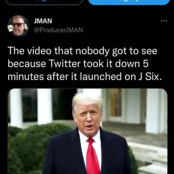 The video that nobody got to see because Twitter took it down 5 minutes after it launched on J Six.