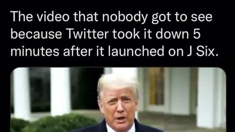 The video that nobody got to see because Twitter took it down 5 minutes after it launched on J Six.