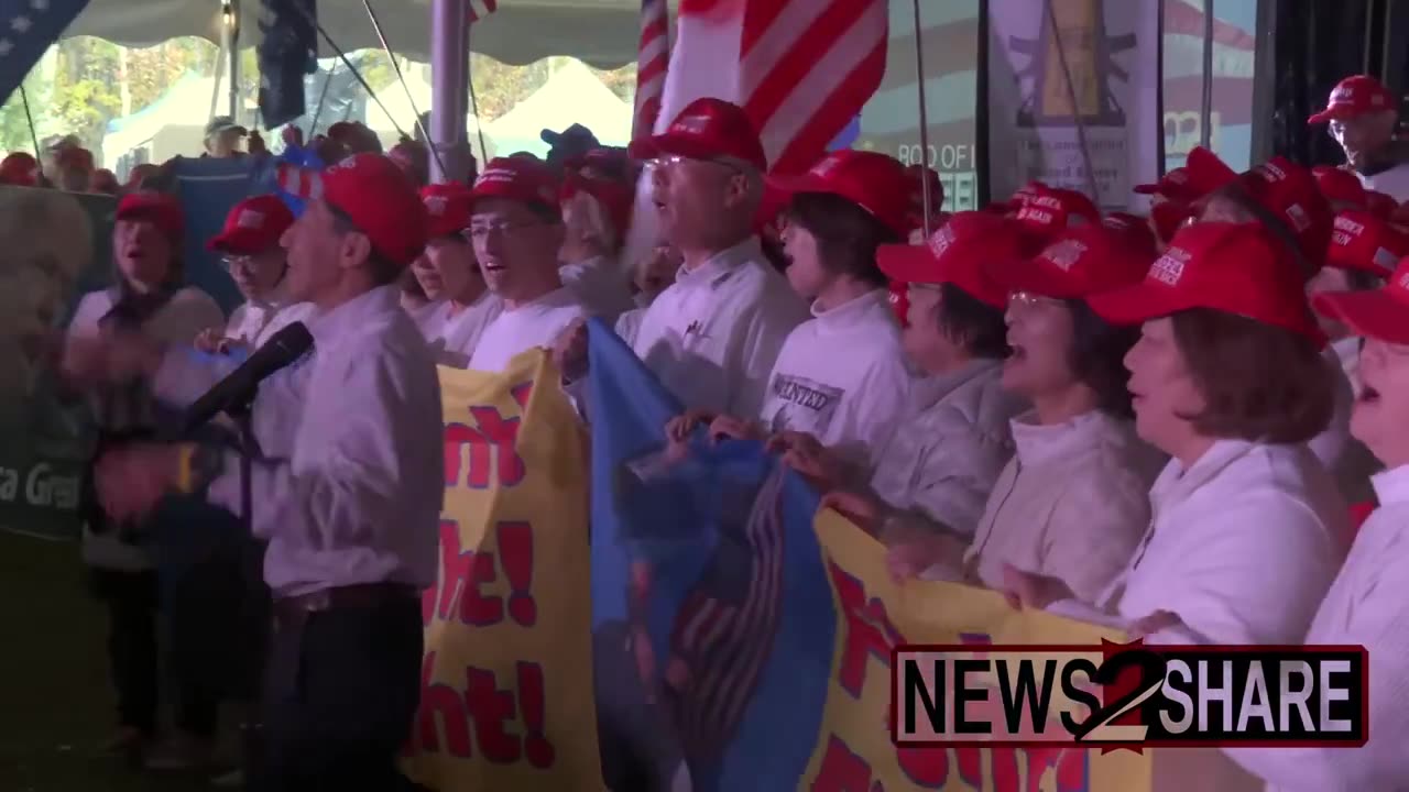 Japanese Choir Sings "God Bless America," Praising Trump at Rod of Iron Festival!