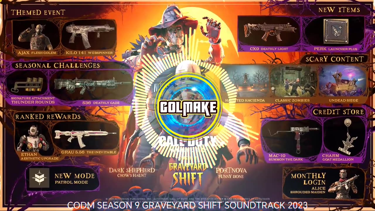 CALL OF DUTY MOBILE - SEASON 9 - GRAVEYARD SHIFT - SOUNDTRACK - 2023 - CODM