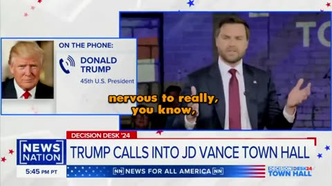 Trump Makes Surprise Call Into JD Vance Town Hall - Asks Hilarious Question