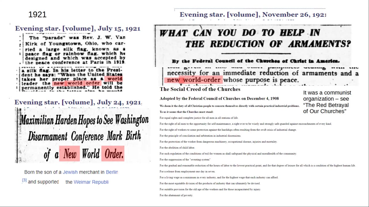 The term "The New World Order" its origins and development in US media who used it & how it was used