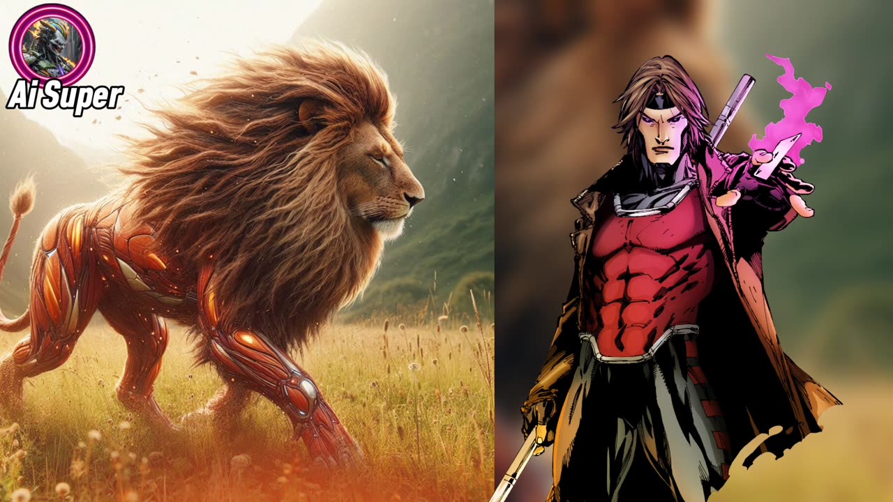 Superheros But Lion ⚡Marvel & Dc: AI Superhero,