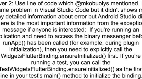 FirebaseinitializeApp gives error Null check operator used on a null value