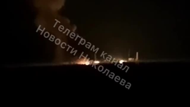 Ukraine War - Explosion from arrival in Nikolaev