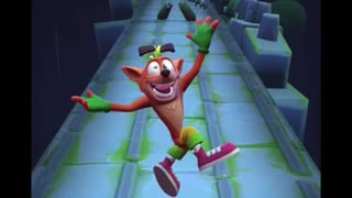 Nitro Zombot Battle Run Gameplay On Road To Ruin - Crash Bandicoot: On The Run!