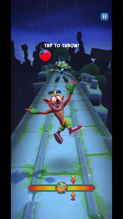 Nitro Zombot Battle Run Gameplay On Road To Ruin - Crash Bandicoot: On The Run!