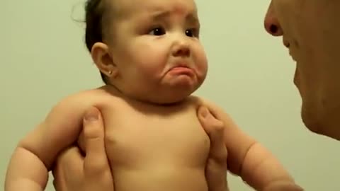 Funny baby crying