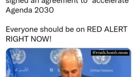 1453. WEF🌐The UN Declares Agenda 2030 has been moved up‼️