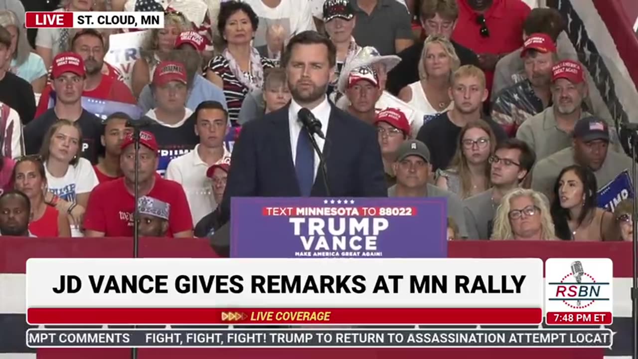 JD Vance Gives Remarks At Minnesota Rally