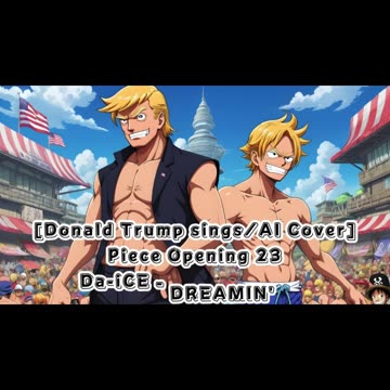 [Donald Trump sings/AI Cover] One Piece Opening 23 Da-iCE - DREAMIN' ON