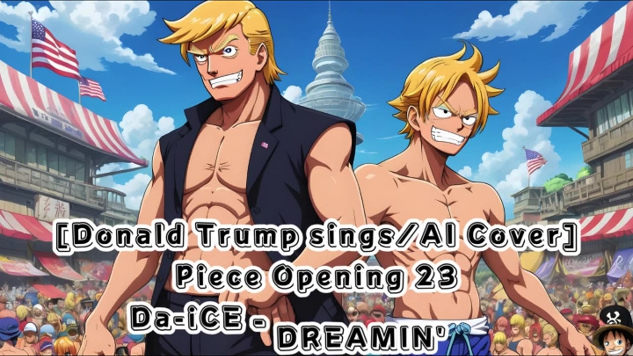 [Donald Trump sings/AI Cover] One Piece Opening 23 Da-iCE - DREAMIN' ON