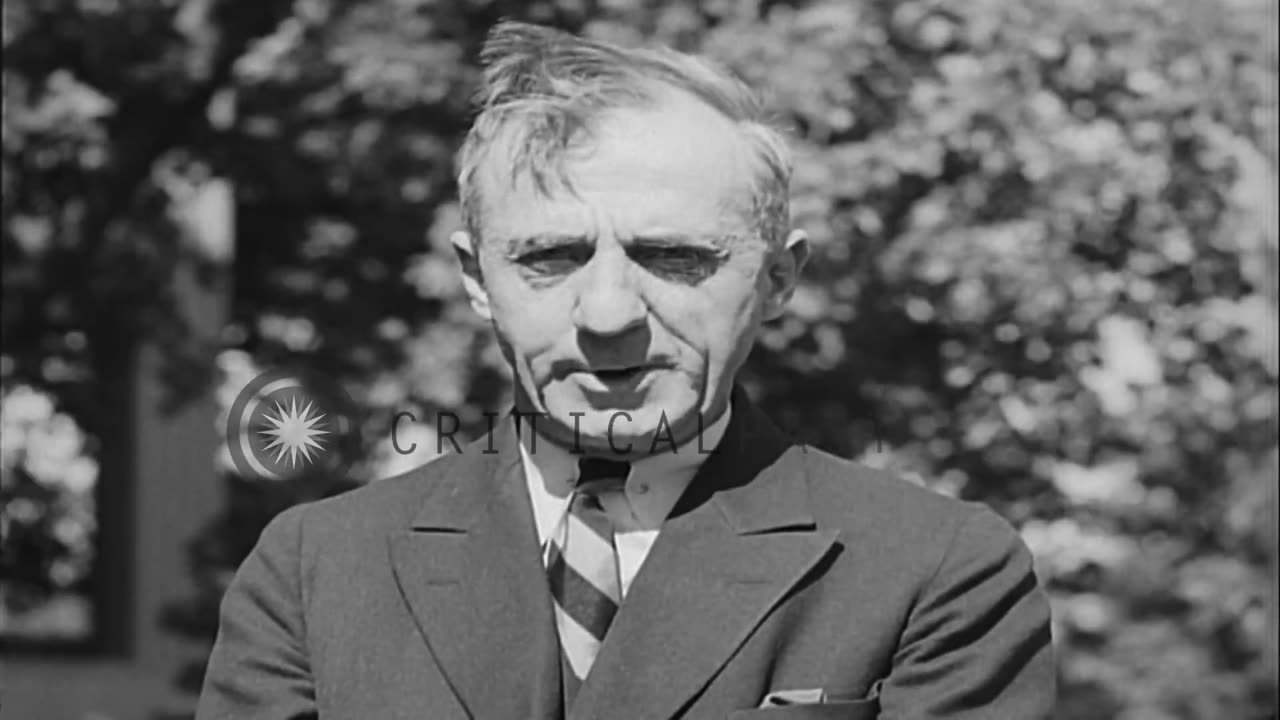 Smedley Butler speaks about US politics at Newtown Square in Pennsylvania HD Stock Footage