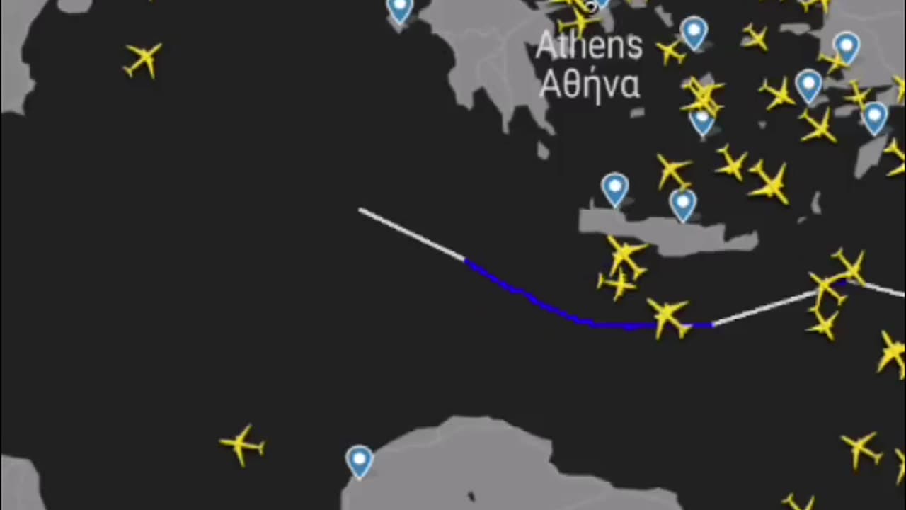 P8 CIRCLING MEDITERRANEAN SEARCHING FOR SUBS AIDING GERALD FORD BATTLE GROUP OCT 14 23 8 PM CEN