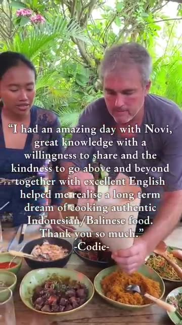 Making memories on your Solo Bali holiday-Private Balinese cooking classes🙏🏽😊