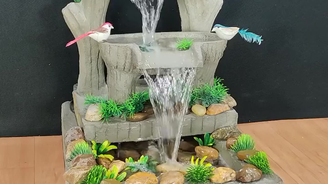 How to make a beautiful cement water fountain