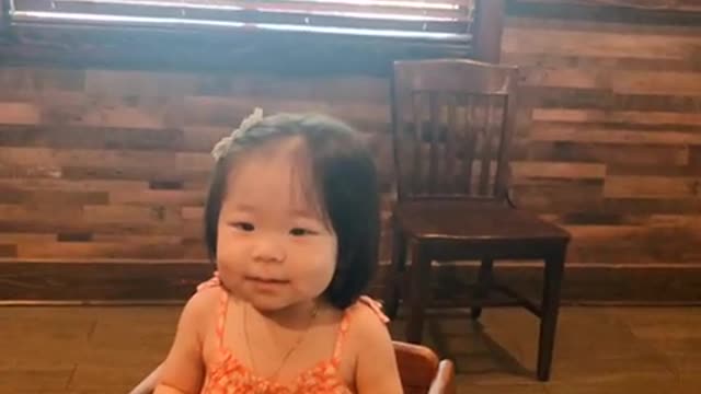 Excited daughter