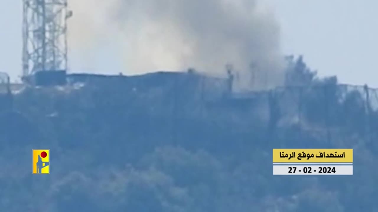 Footage shows Hezbollah forces target Israeli military sites