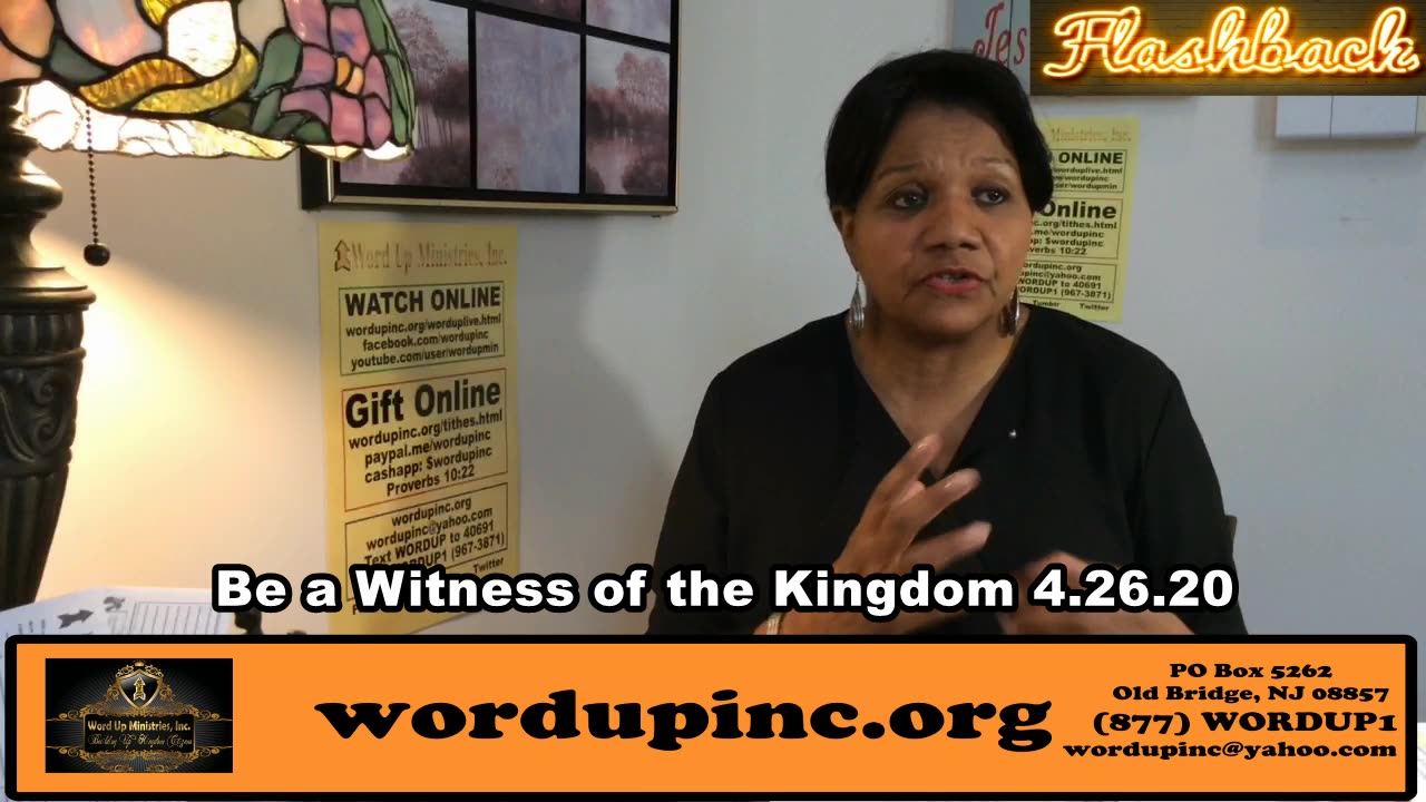 Be a Witness of the Kingdom 4.26.20-FB