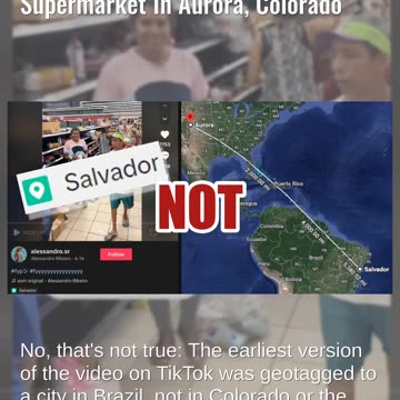 Fact Check: Video Does NOT Show Venezuelans Overrunning Supermarket In Aurora, Colorado