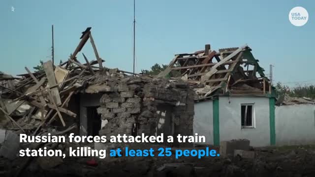 Russian rocket attack kills 25 on Ukrainian Independence Day | USA TODAY