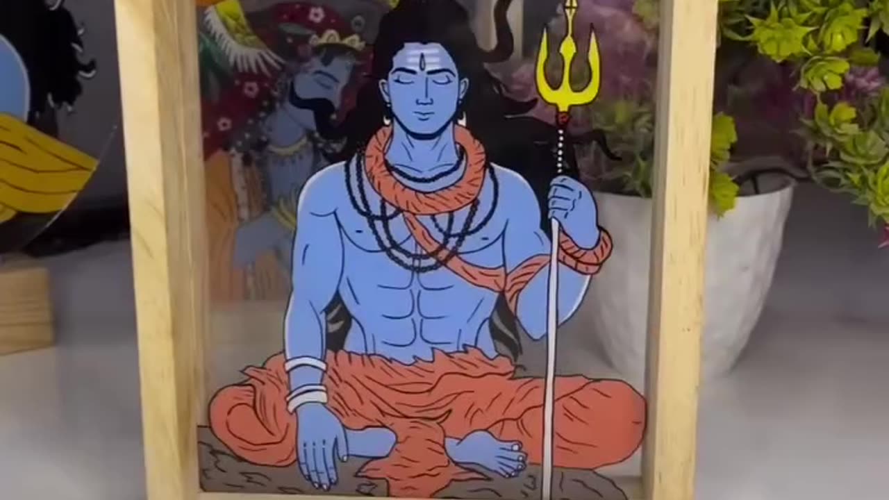 Painting the Power of Shiva: A Visual Journey